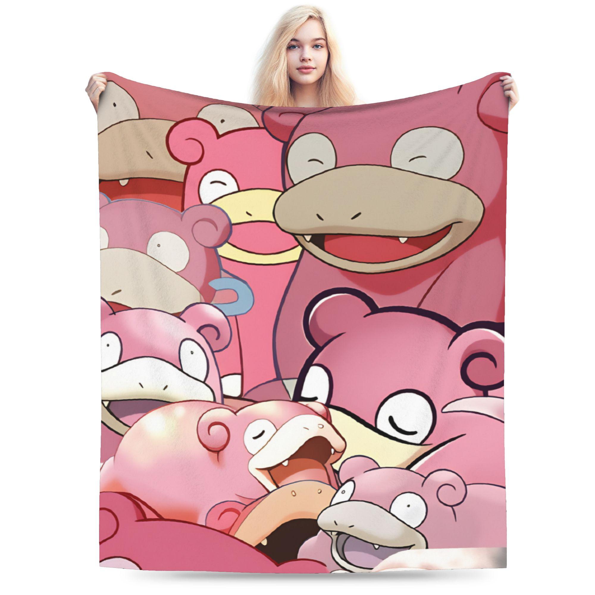

Pokemon Slowpoke Collage Flannel Blankets Autumn Soft Warm Throw Blanket for Child Outdoor Comfortable Bedspread Sofa Bed Cover 75x100cm (30x40inch)