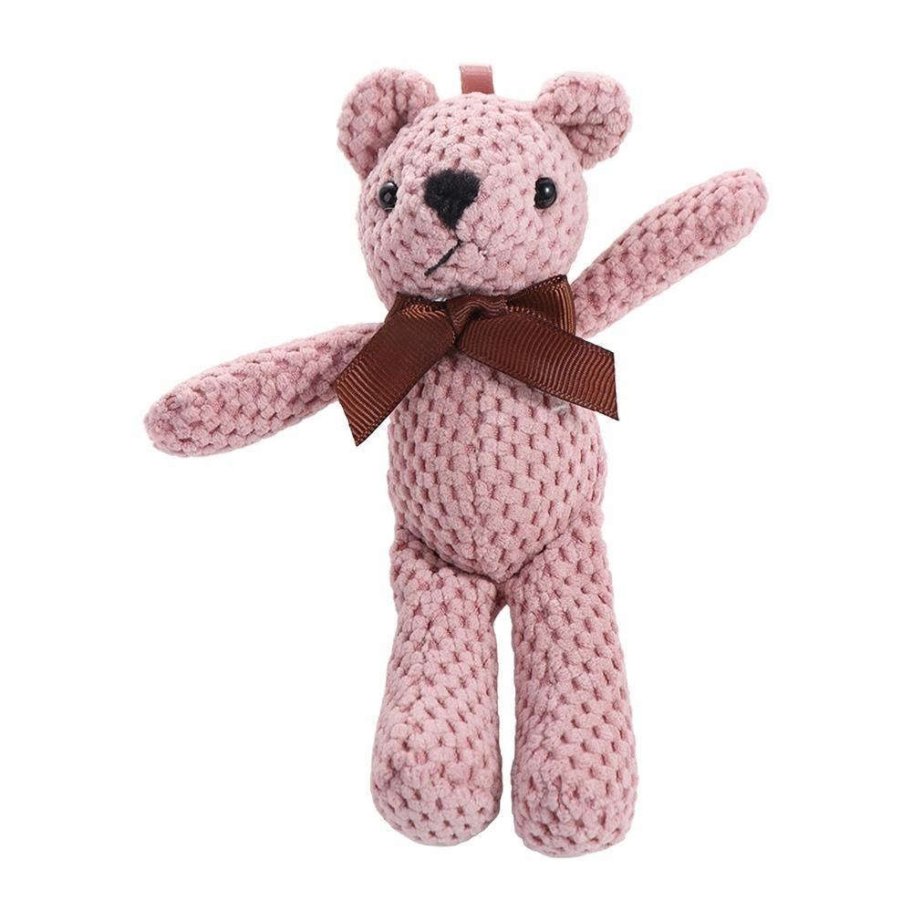 Creative Design Mini Bear Dolls Super Cute Stuffed Bear Keychain Key Pendant