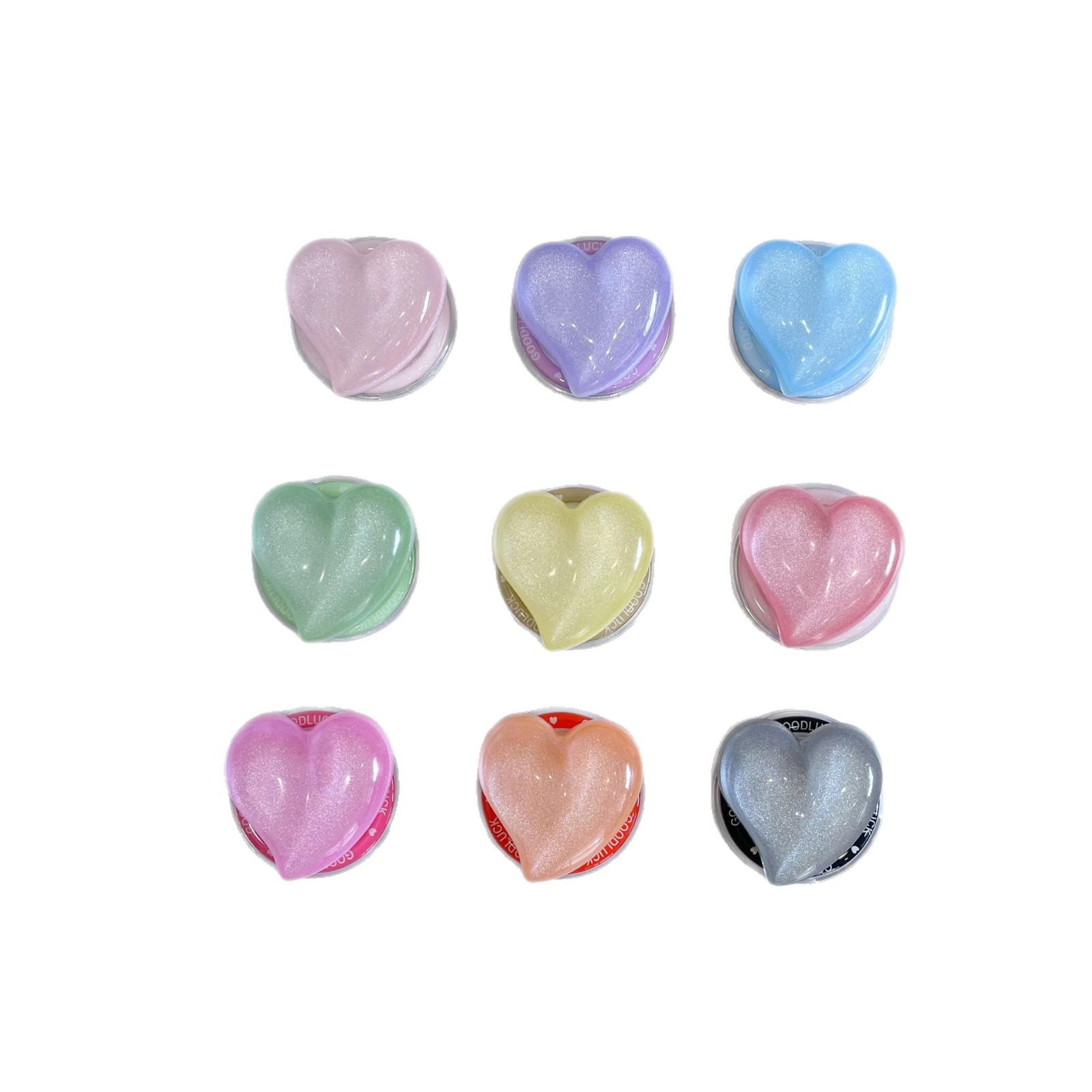 Glitter Heart Magnetic Phone Holder & Stand Glitter Purple Heart