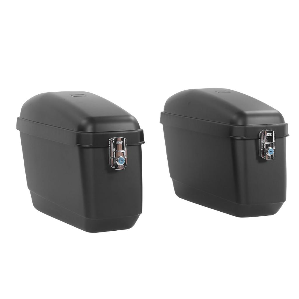 Motorcycle Hard Saddle Bag 45L Capacity Matte Black Finish   Saddlebags Luggage   Replacement for  