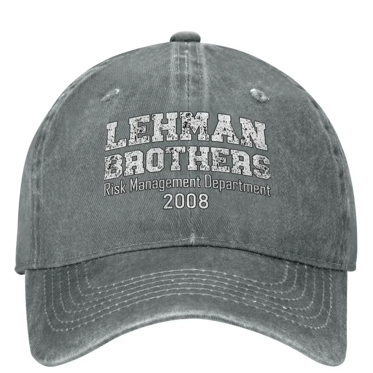 

Повседневная бейсболка Lehman Brothers Весенняя кепка для управления рисками 2008 года Кепка для дальнобойщика Солнцезащитный козырек для занятий спортом на открытом воздухе в стиле хип-хоп Adjustable серый