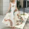 Women's Summer Bohemian Paisley Print Sleeveless Maxi Dress,Loose Fit Soft Fabric,Versatile for Casual Daily & Vacation Wear