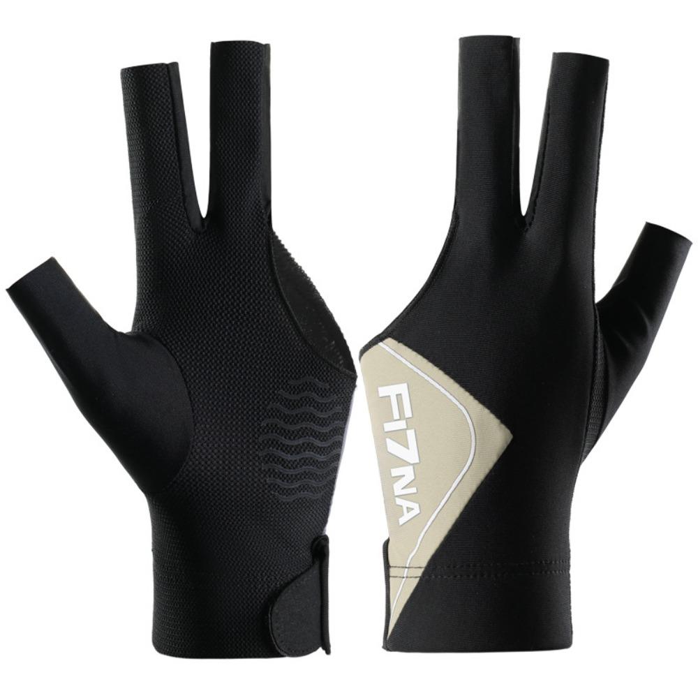 

Quick Drying Three-finger Gloves Breathable Snooker Cue Glove Billiards Gloves Pool Cue бежевый