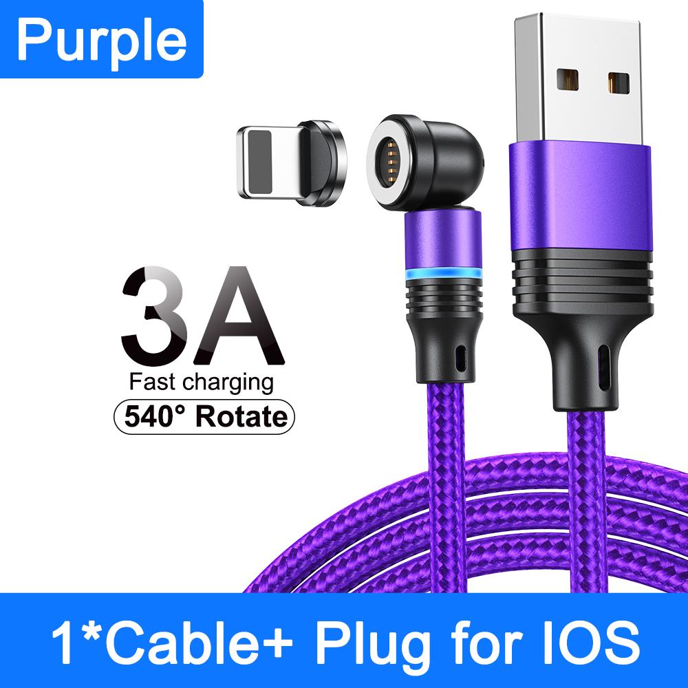 540° Otočný Magnetický Kábel 3A Rýchle Nabíjanie Typ C Kábel Pre Xiaomi Samsung Micro USB Dátový Kábel Magnetická Nabíjačka Pre iPhone 14