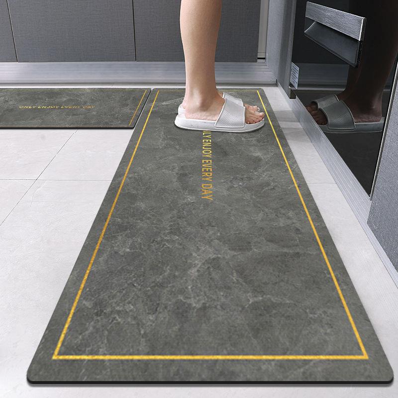 Carpet for Kitchen Floor Mat Absorbent Long Rug Absorb Oil Quick-drying Diatom Mud Anti-slip Foot Mats Home Decoration Rugs