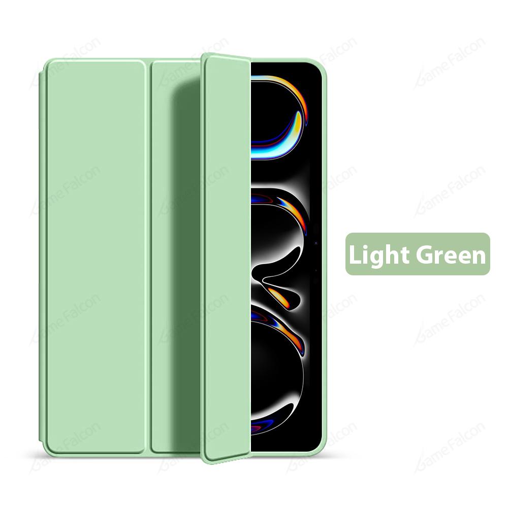 For Ipad Pro 11 2024 M4 Case 4th 3th 2th 1th Gen Flip Trifold Stand Soft TPU Tablet Cases Funda for Ipad Air 11 Cover M2 M3 2025