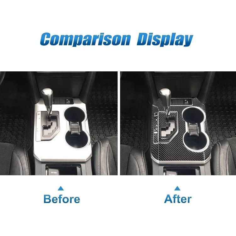 Priprilod Vnitřní lišta z uhlíkových vláken Kryt panelu řadicí páky středové konzole Interiér Kompatibilní s Toyota Camry 2012 2013 2014