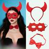 Anna Princess Halloween Costume Accessories With Plastic Devil Horn Headband For Cosplay Party