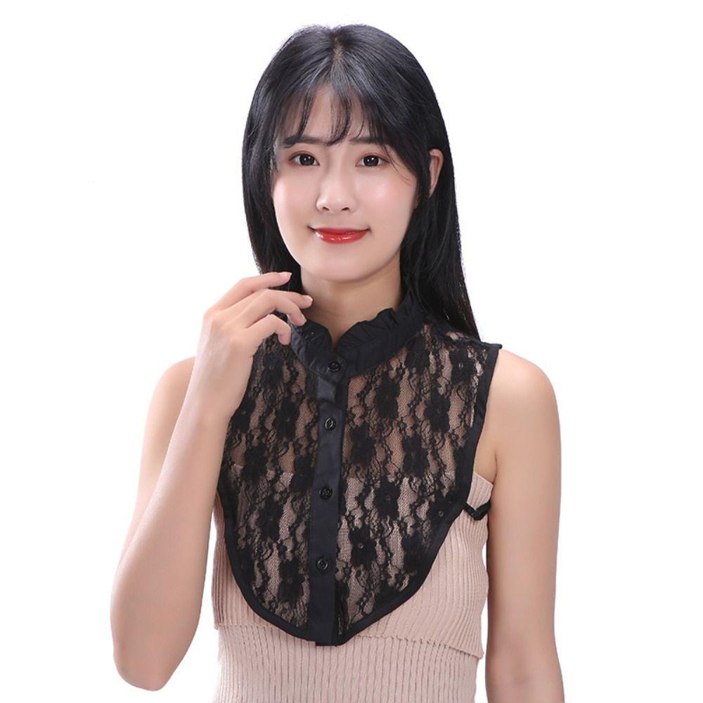 Multifunctional Lace Collar Lace Design Shirt Collar Fashion Detachable Collar  Women's