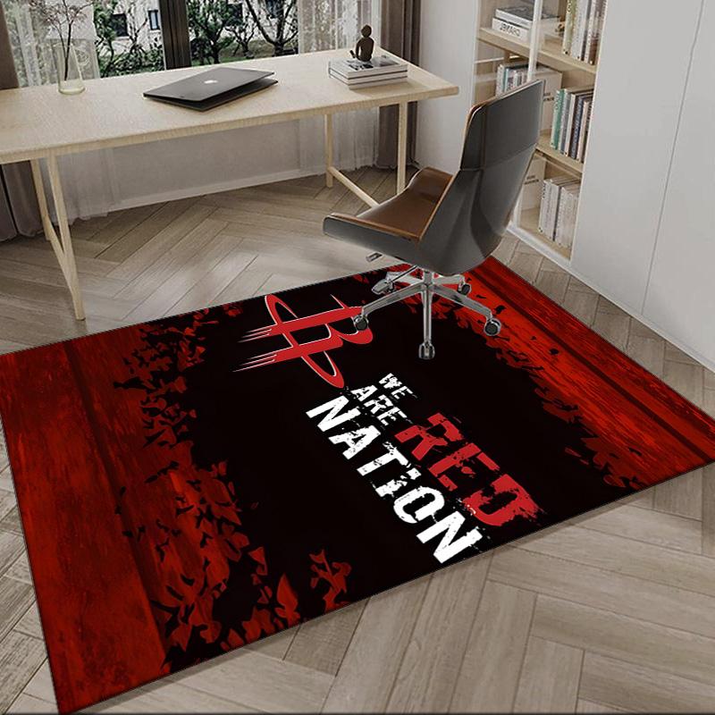 basketball Pride Rockets Carpet, Kitchen Rugs, Yoga Mat, Non-Slip Mats, Rug for Bathroom, Living Room bedroom, Camping Rugs Christmas Gift