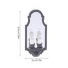 Dollhouses LED Wall Lamp Two Head Wall Lamp for 1/12 Scale Miniature Lighting for Elegant Home Garden Scene Decoration