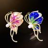 Butterfly Pearl Brooch - High-end Luxury Accessory for Clothing, Featuring A Slimming Waist Fastener, Anti-glare Fastener, and Pin Design.
