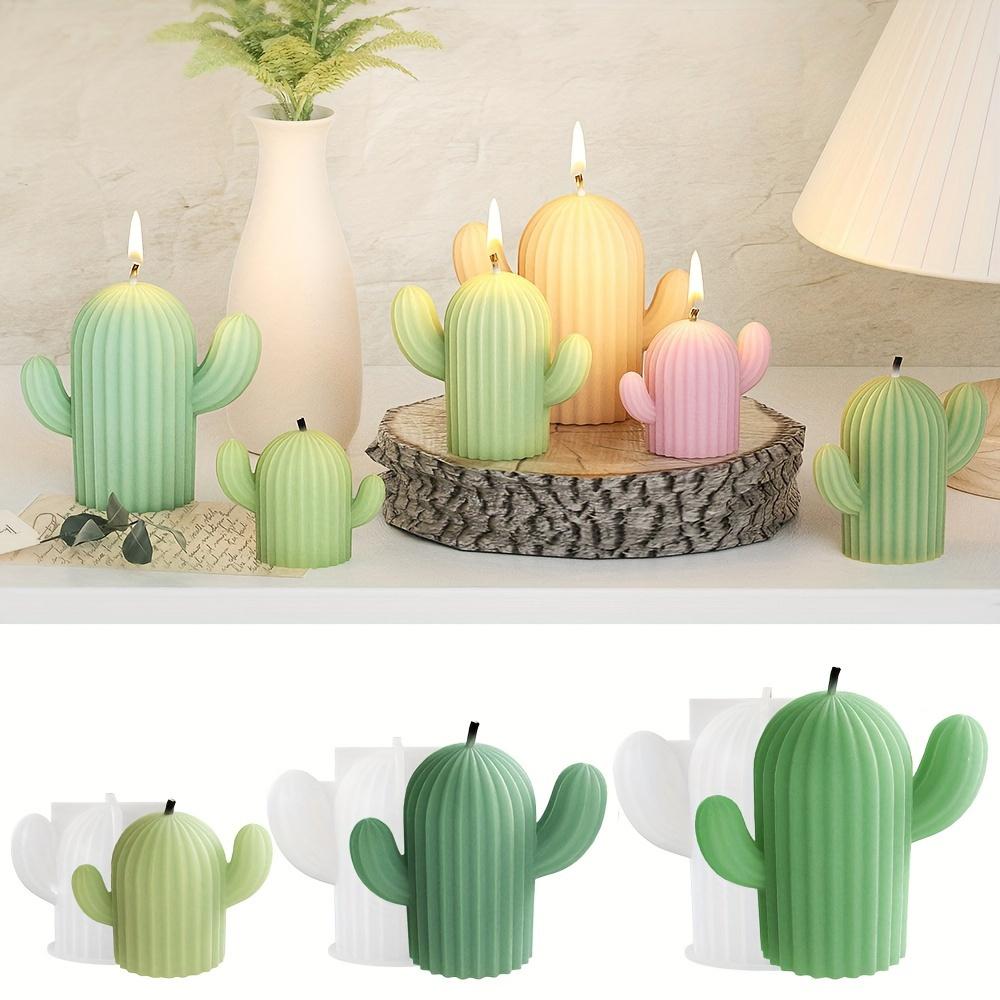 3Pcs Cactus Silicone Mold DIY S/ M/ L Cactus Candle Mold