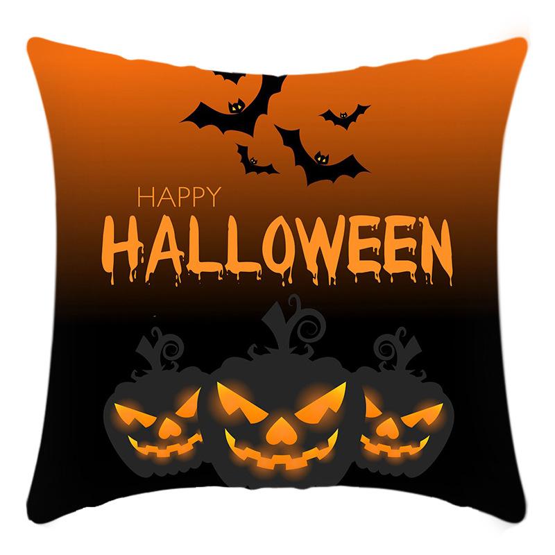 

Новая наволочка с принтом силуэта тыквы на Хэллоуин для дома, дивана 45 * 45Cm pillowcase