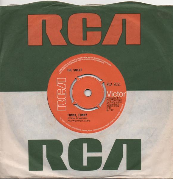 

7inch Record SWEET - Funny, Funny RCA2051 RCA Victor 1971 UK Rock Used