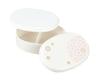 Tatsumiya Pearl Hyakka Oval Bento Gray 30549 Single-Tier Box, Hyakka, Size Approx. W16.2 D11.3 H5.9