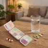 Plastic 10 Grids Pill Case Mini Moisture-proof Weekly Pill Box Sealed with Lid Medicine Storage Container Home
