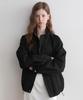 Lenav Les Half-Neck Suede Blouson (Black)
