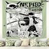 One Piece Roronoa Zoro Wall Tapestry Aesthetic Wall Hanging Printed Fabric Blanket Decorative Tapestries For Bedroom Living Room Home Decor