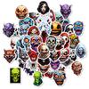50 Horror Grimace Stickers Thriller Skull Halloween Horror Spoof Stickers