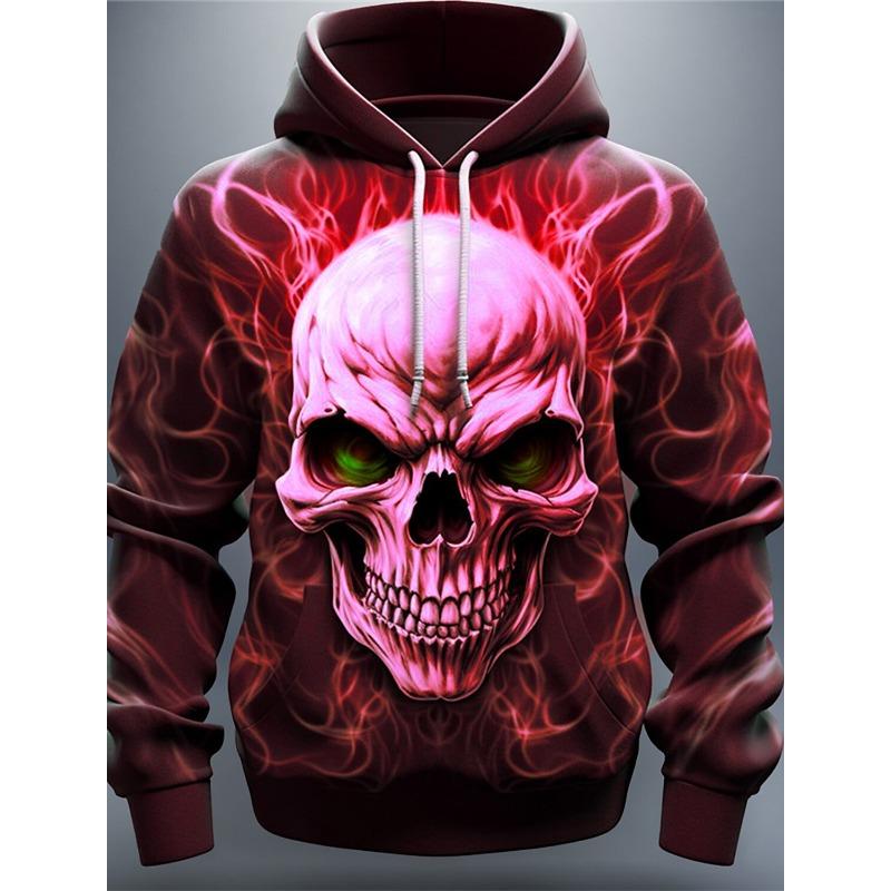 Halloween Men's Graphic Hoodie Pumpkin Prints Classic Casual 3D Pullover Holiday Going Out Hoodies Thin Style Long Sleeve Hooded