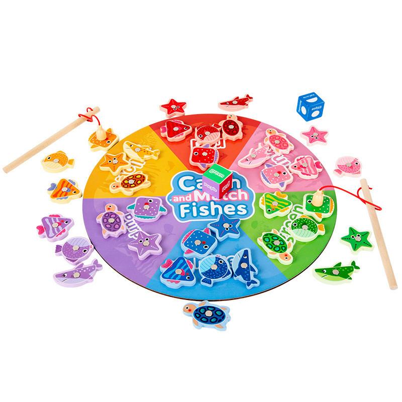 Wooden Magnetic Fishing Game For Kids Educational Toy Gift For Learning And Play