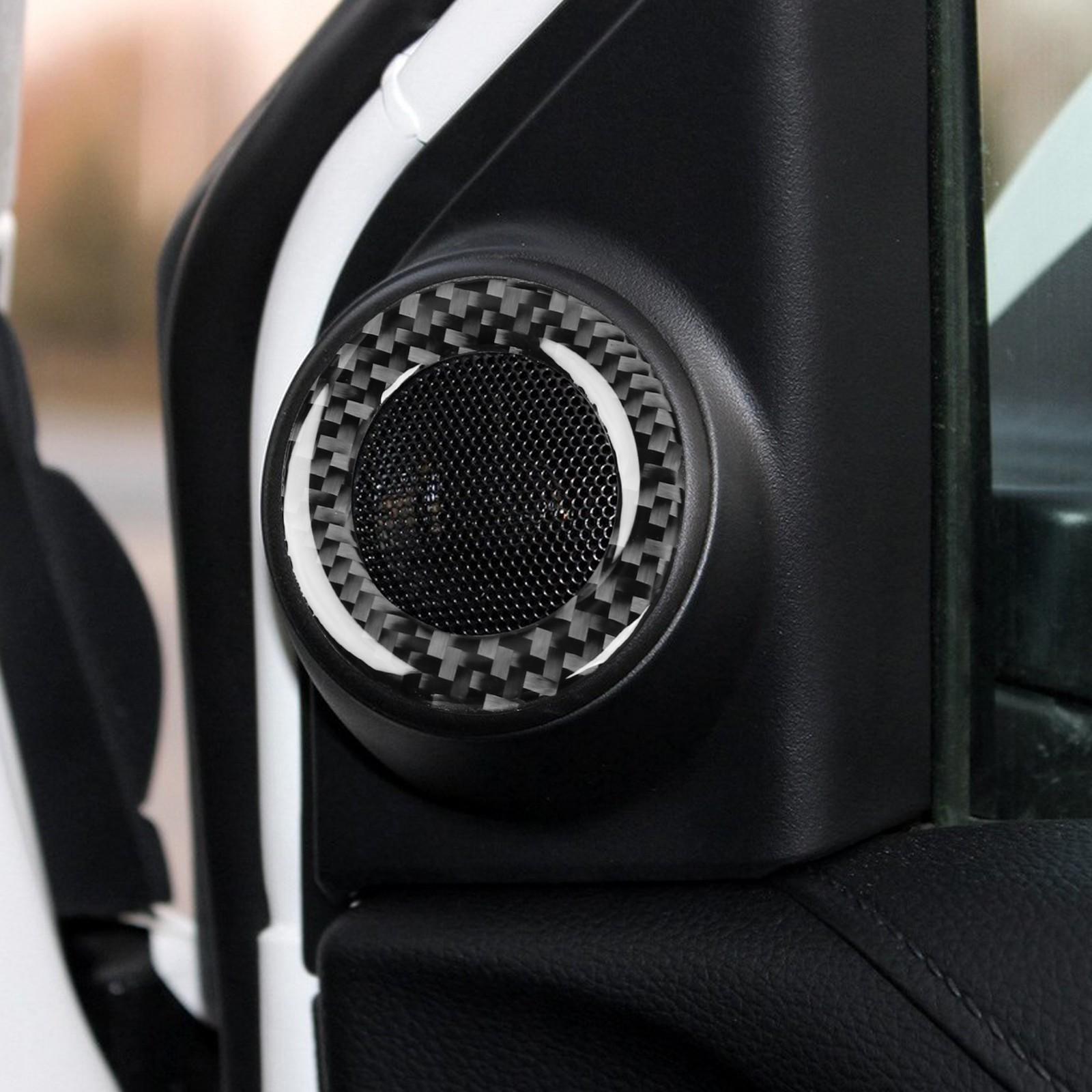 Real Carbon Fiber Front Door Stereo Speaker Trim for Honda CRV CR-V 2017-