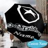 Custom Name Botafogo Emblem Pride Umbrella Folding Umbrella, Automatic Umbrella - 8-Frame for Travel, Casual Lightweight Personalized Gifts