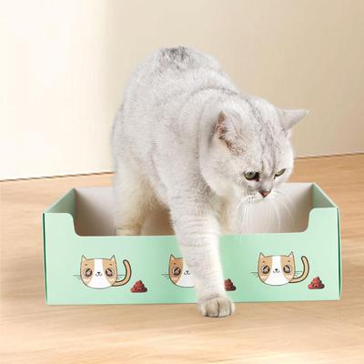 Bac à litière pliable et jetable pour chat, bac à sable pour animaux de compagnie, toilettes de voyage pour chaton, anti-éclaboussures, étanche, grand espace, bassin pour chat