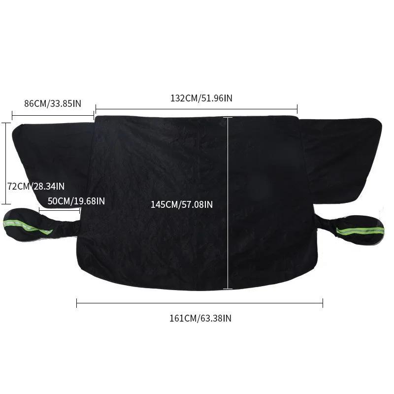 Xiaomi For Most Cars Extended Car Windshield Snow Cover Oxford Fabric All Weather Windshield Protector with Fixed Strap Car Cover