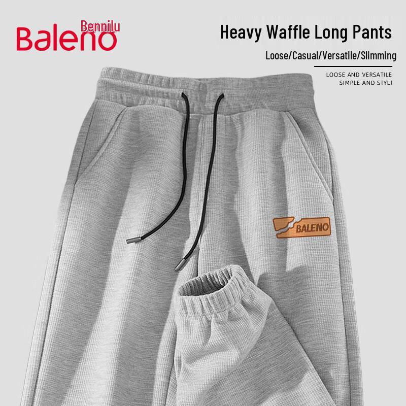 

Baleno Men s Heavyweight Waffle Knit Jogger Pants 3XL