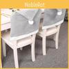 Elegant Gray Non-woven Christmas Chair Cover Set For Stylish Holiday Decor