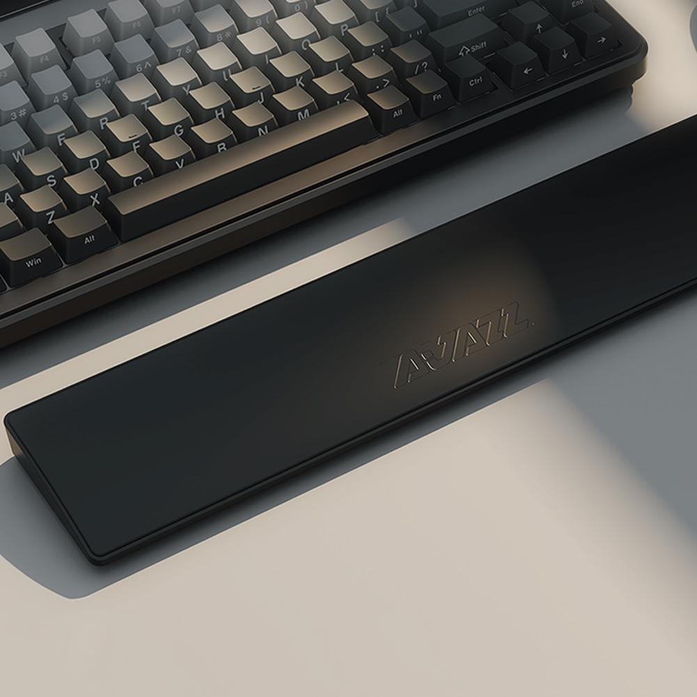 Memory Foam 81-Key Keyboard Wrist Rest PU Leather Ergonomic Non-Slip Pad 8° Tilt Hand Support for 81-Key TKL Keyboard