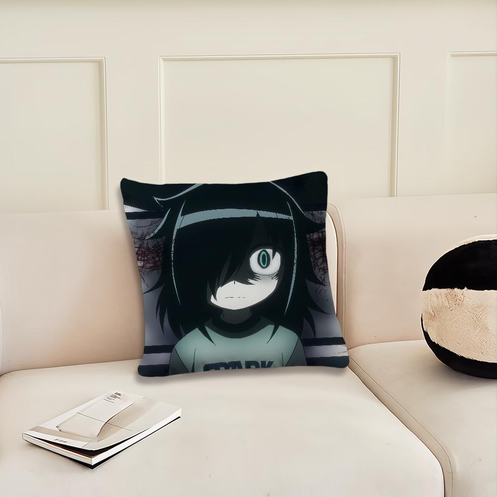 C-character Tomoko Kuroki Game Cushion Cover Pillow Cover Decoration Room Home Sofa Living Office Car Nordic Simplicity
