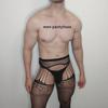 Crotch Garter Tights For Male Pantyhose Sexy Husband Men'S Thigh High Stockings Man Fetish Lingerie Plus Size Fishnet Hosiery