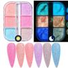 S.A.V.I Luminous Glow In Dark Nail Powder - 6 Grids Box, Sugar Glitter Art Decoration for DIY Manicure