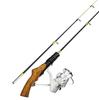 Mini Winter Ice Fishing Rod & Lure Spinning Reel Set - Portable Valve Rod for Sea & Freshwater Angling.