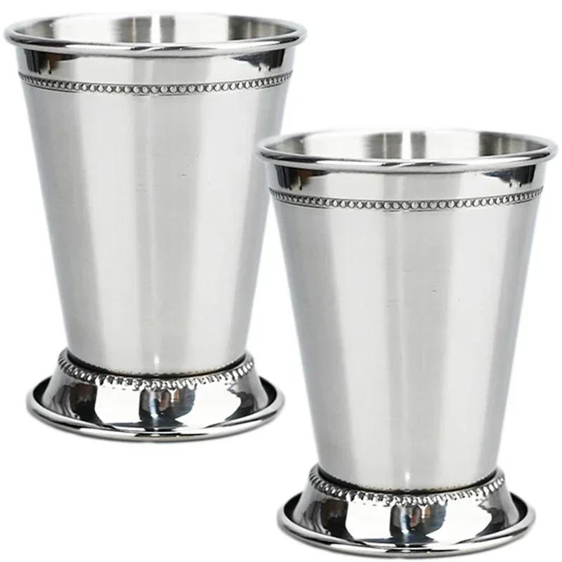 380ml Hrnček Mint Julep Nerezový Hrnček na Koktejly Hrnček na Mixované Nápoje Martini Mojito Nápoj Bar Párty Pivní Hrnčeky Julep Bar Sklenice na Víno pro každodenní použití