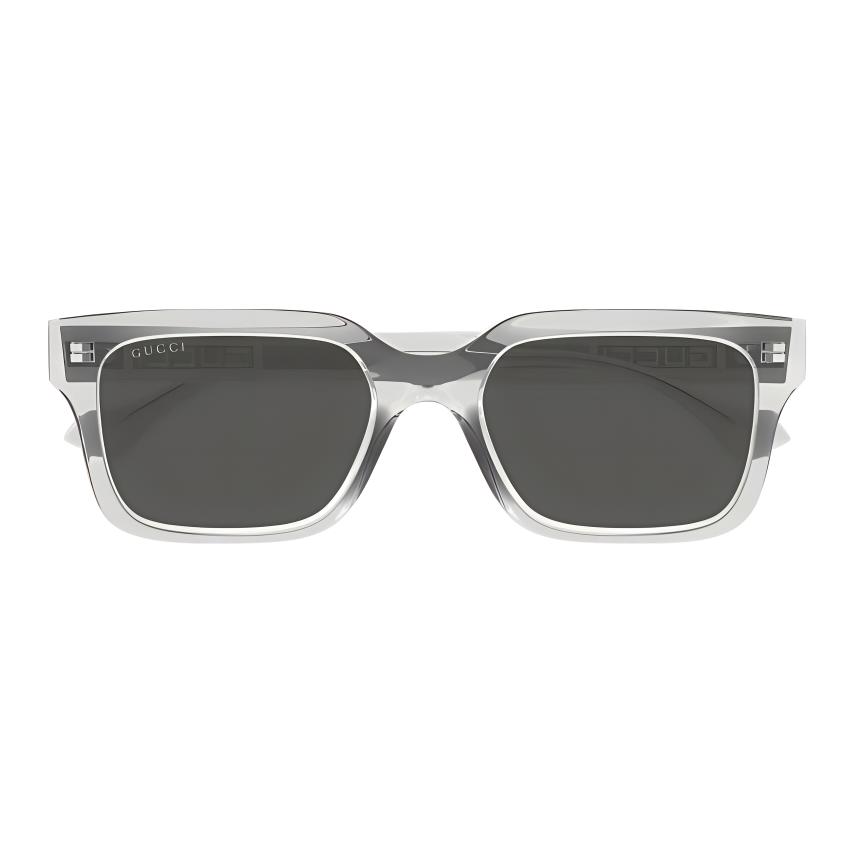 Gucci Logo Decorated Square Sunglasses Unisex sunglasses Transparent-Gray GG1732SK004
