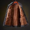 Vestes en Jean d'Hiver pour Hommes Manteaux d'Extérieur Épais Veste en Jean Chaude en Polaire Noire Décontractée Manteau pour Hommes Veste en Coton Vêtements pour Hommes