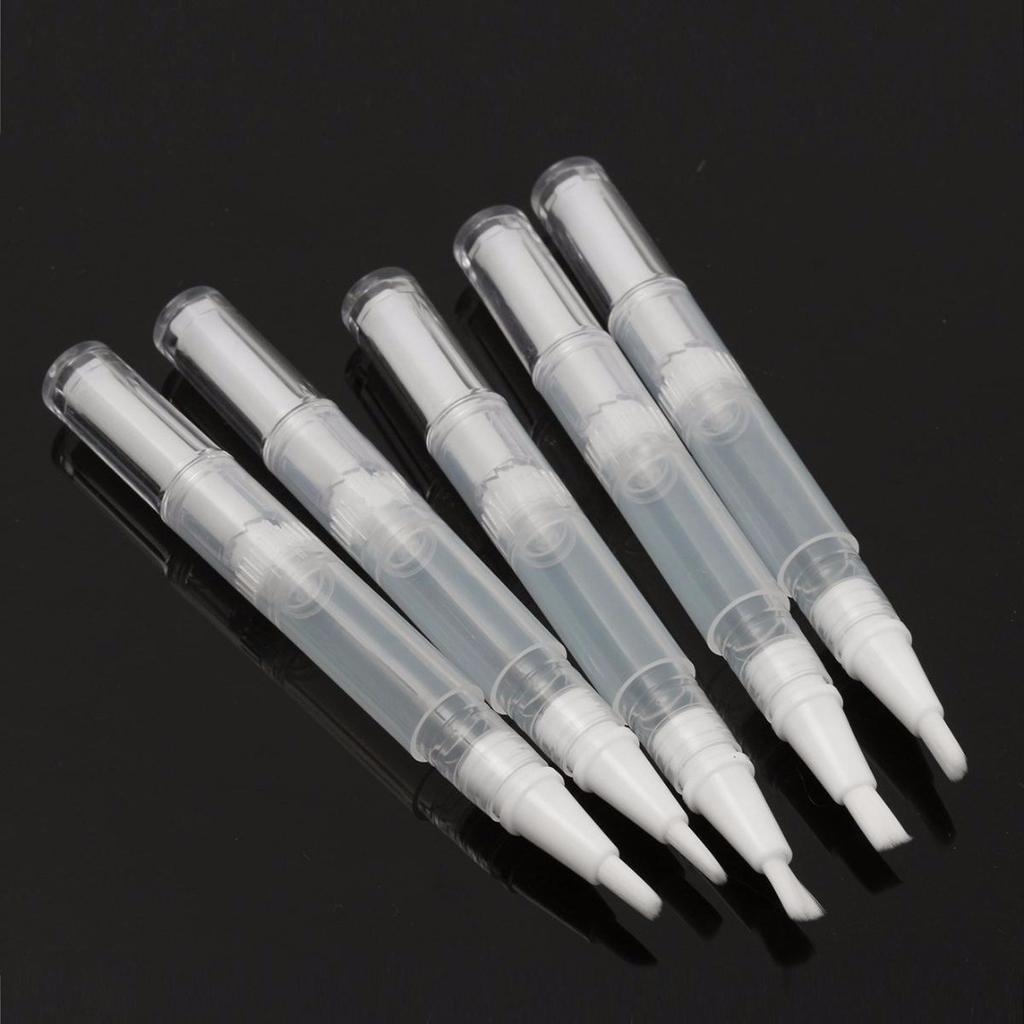YH 5 Pcs Cuticle Oil Container with Brush Lip Balm Nail Polish Tube Empty Twist Cosmetic Container