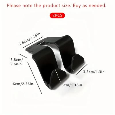 2 Car Seat Back Multi-function Hook Double Hook Storage Coupler