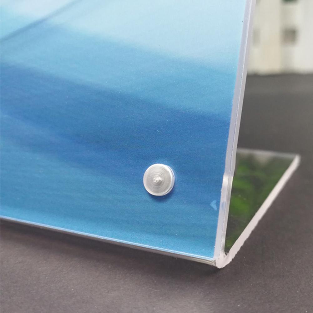 Stand Display Rack Table Tag Acrylic Transparent Frame