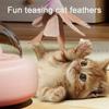 Electric Cat Interactive Toy Pet Toys With Feather Cat Teaser Wand Rechargeable Electric Sensing Pet Toys For Chasing Training