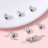 Antique Silver Alloy Heart, Flower & Butterfly Pendant for DIY Retro Jewelry Making