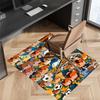 Inazuma Eleven Printed Absorbent Washable Carpet, Non-Slip Bathroom Mats, Kitchen Rugs, Yoga Mat,Living Room Entrance, Camping Picnic Rugs