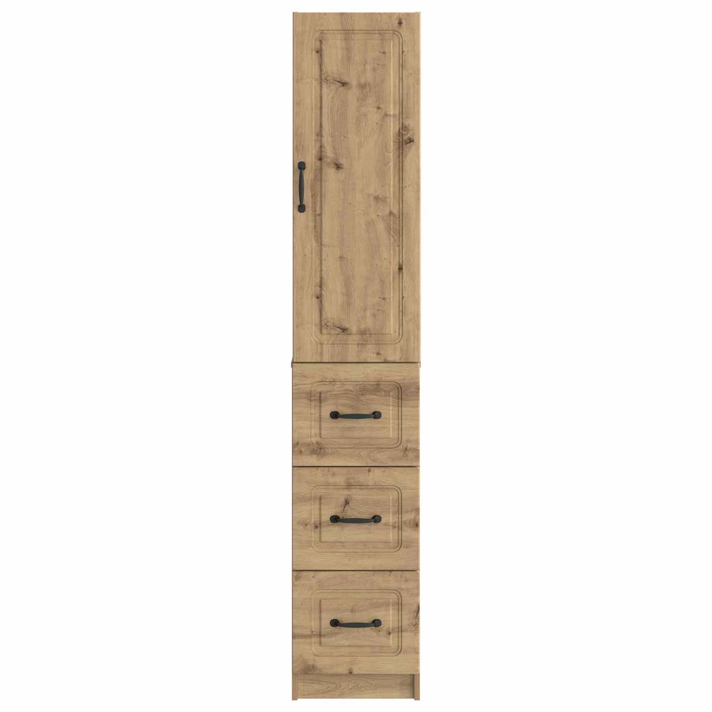 2 Piece Cabinet Set Artisan Oak Finish 33 x 34.5 x 87 cm Particleboard