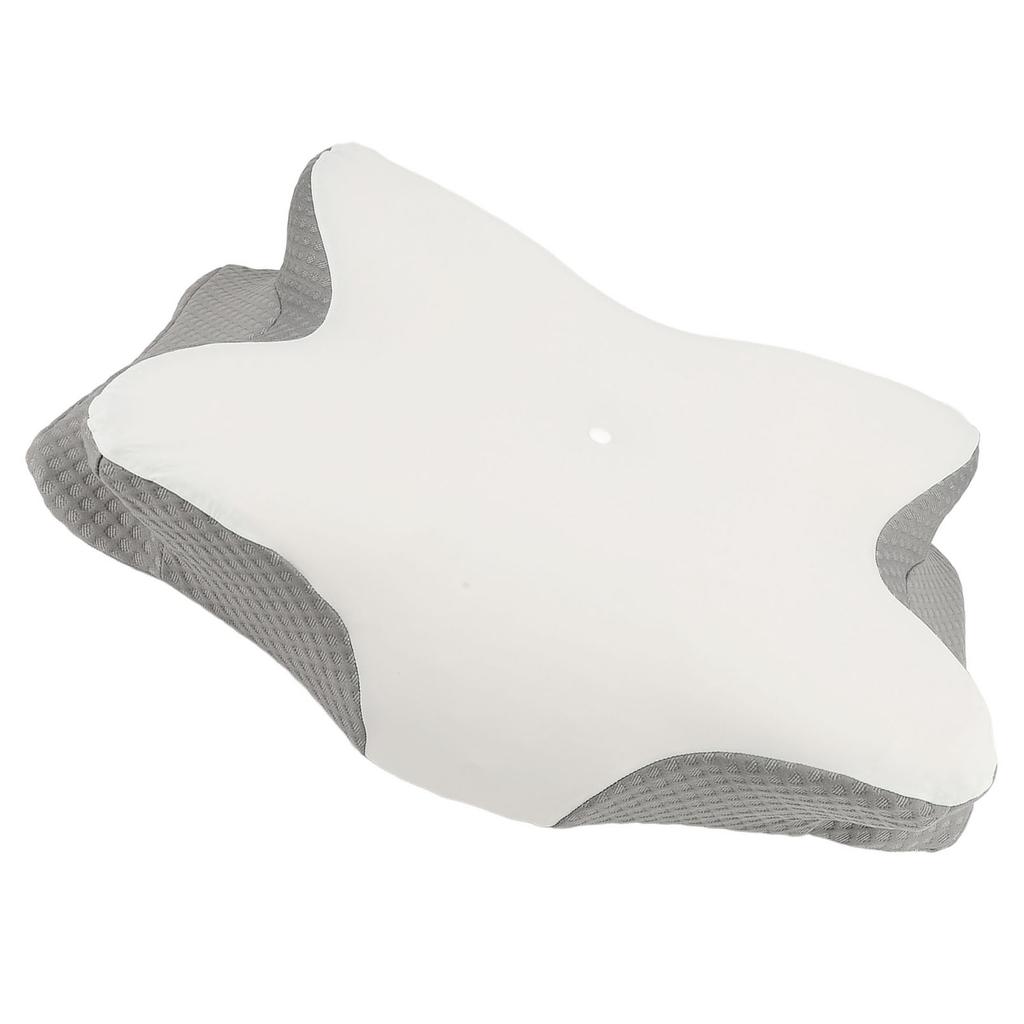 1 Pair Memory Foam Pillow Core Ergonomic Ice Silk Adult Memory Cotton Neck Support Pillow