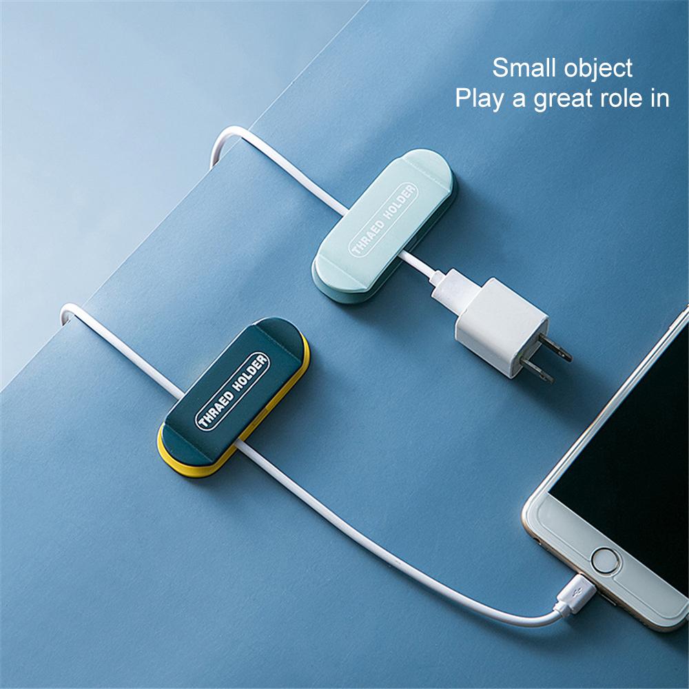 Clamp Cable Plugs Organizer Wire Clips Punch-Free Adapter Fixing Device Holder Retainer Thread Fixer Universal Hook