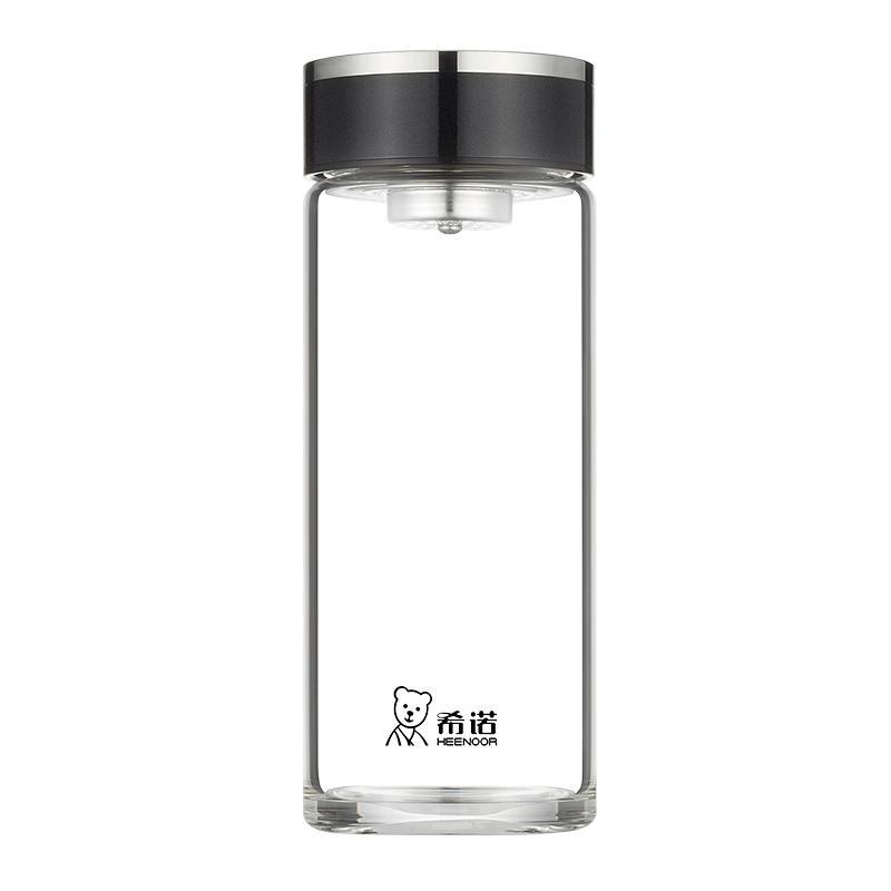Heenoor Portable Borosilicate Glass Tea Bottle
